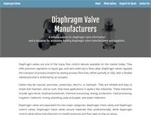 Tablet Screenshot of diaphragm-valves.com
